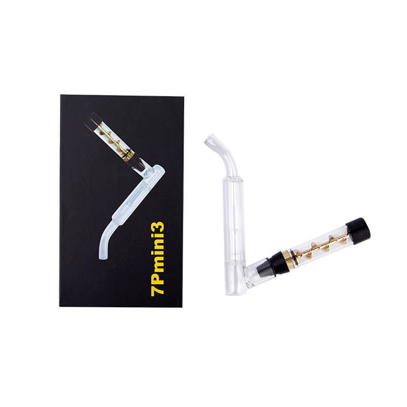 Dry Herb Vape Kit Blunt 7PMINI3 Twisty Glass Bubbler Smoking Pipe