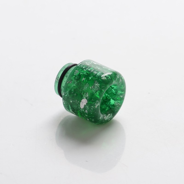 Replacement 510 Drip Tip for RDA / RTA / RDTA / Sub-Ohm Tank Vape Atomizer - Green, Resin, 14mm