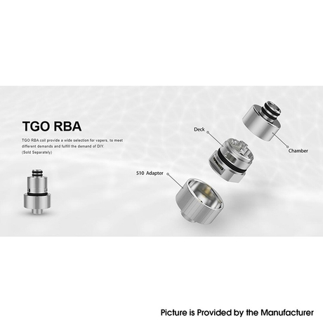 Authentic Vapefly TGO Pod System Vape Mod Kit Replacement RBA Deck Coil - Silver (1 PC)