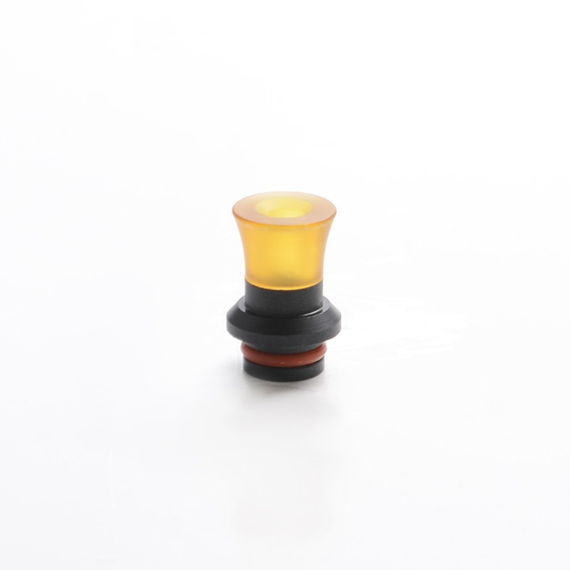Replacement 510 Drip Tip for RDA / RTA / RDTA / Sub-Ohm Tank Vape Atomizer - Brown + Black, Plastic, 17.5mm