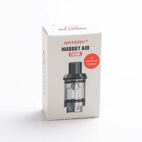 Authentic Artery Nugget AIO Pod Kit Replacement Cartridge for 1.4ohm Regular Coil - Black + Transparent, 2ml, Standard Edition