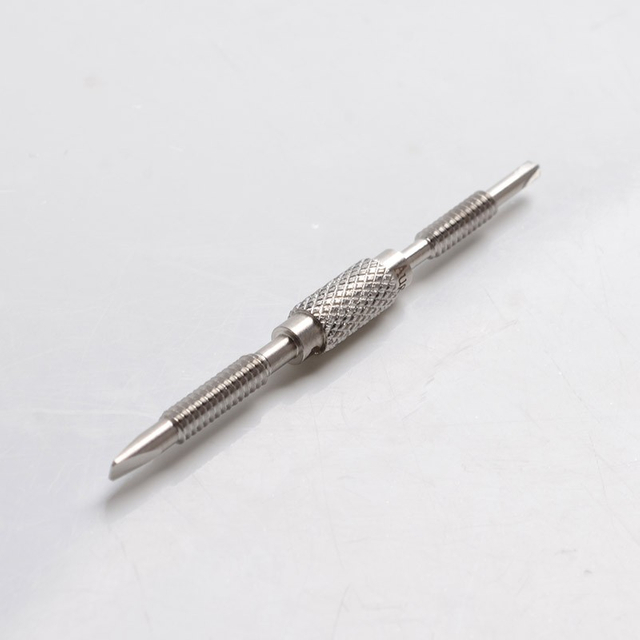 Authentic Auguse 2 in 1 Slotted & Phillips Screwdriver - Silver, Stainless Steel, 62mm Length, 5.2mm Diameter