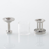 Picatiny mtl RTA pengatur tangki yang dapat dibangun kembali 316 stainless steel + gelas, 3ml, diameter 22mm