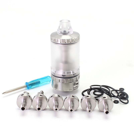 SXK Hussar RTA 2023 RTA Atomizer Silver, 4,2ml, 7 PCS Air Pins & Reviews -  shareAvape