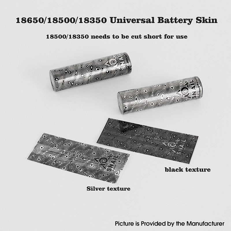 YFTK 18650 Universal Battery Wrapper Skin Sticker 1pcs