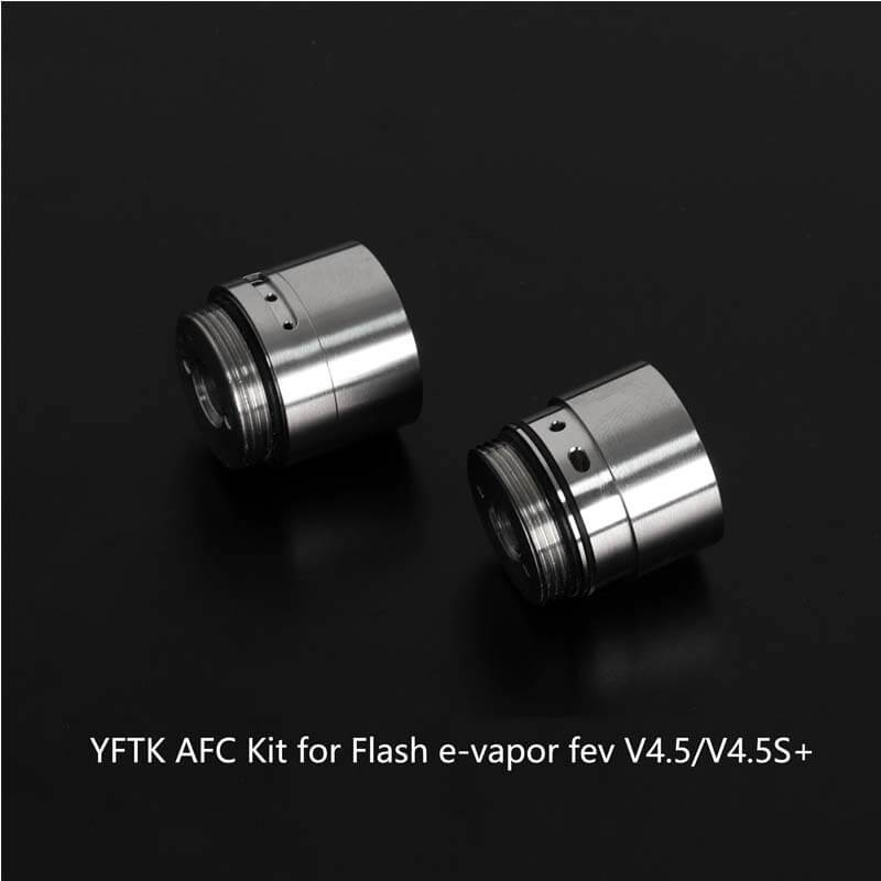 YFTK AFC Airflow Control Kit – Silver, for Flash e-Vapor FeV V4.5 V4.5S+ RTA