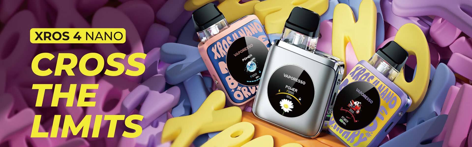 Authentic Vaporesso XROS 4 Nano Pod Kit – 1350mAh Battery, 3ml Pod, Regular Edition new