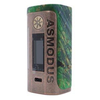 asMODus Lustro 200W Stabilized Wood Box Mod Brass Relic Edition, 5~200W, 2 x 18650, Stabilized Wood + Brass