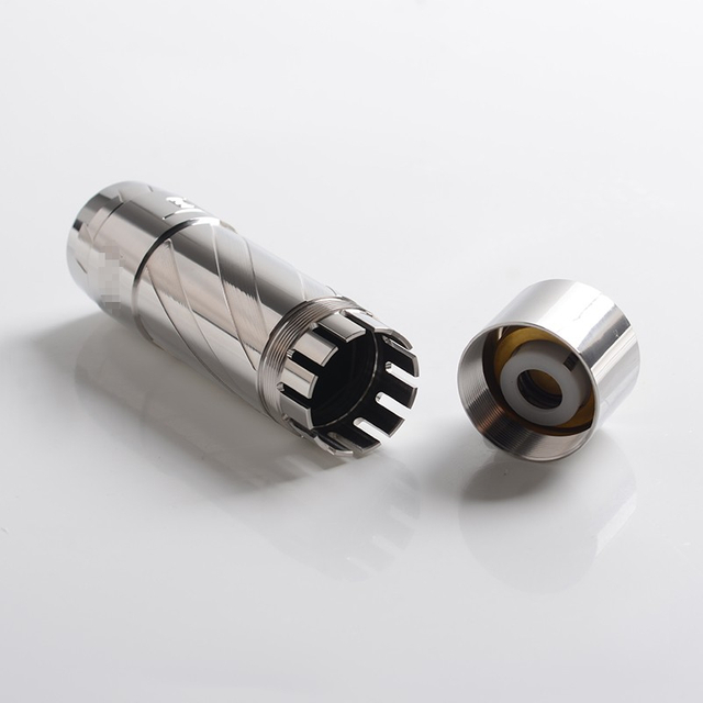 El Thunder V4 Style Vape Mechanical Mod - Silver, Stainless Steel, 1 x 18650 / 20700 / 21700