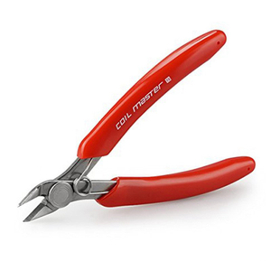 Authentic Coil Master Wire Cutters - Red, Chrome-Vanadium Steel, Flush Cut, Angled Precision