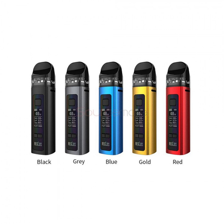 Authentic Uwell Aeglos Pod System Vape Mod Kit, VW 5~60W, 1500mAh, 3.5ml, MTL 0.8ohm Coil / DL 0.23ohm Coil