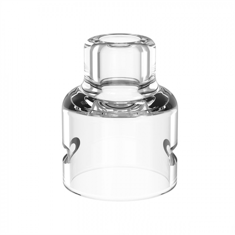 Authentic Damn Vape Mongrel RDA Replacement Glass Top Cap - Transparent, 26mm Diameter