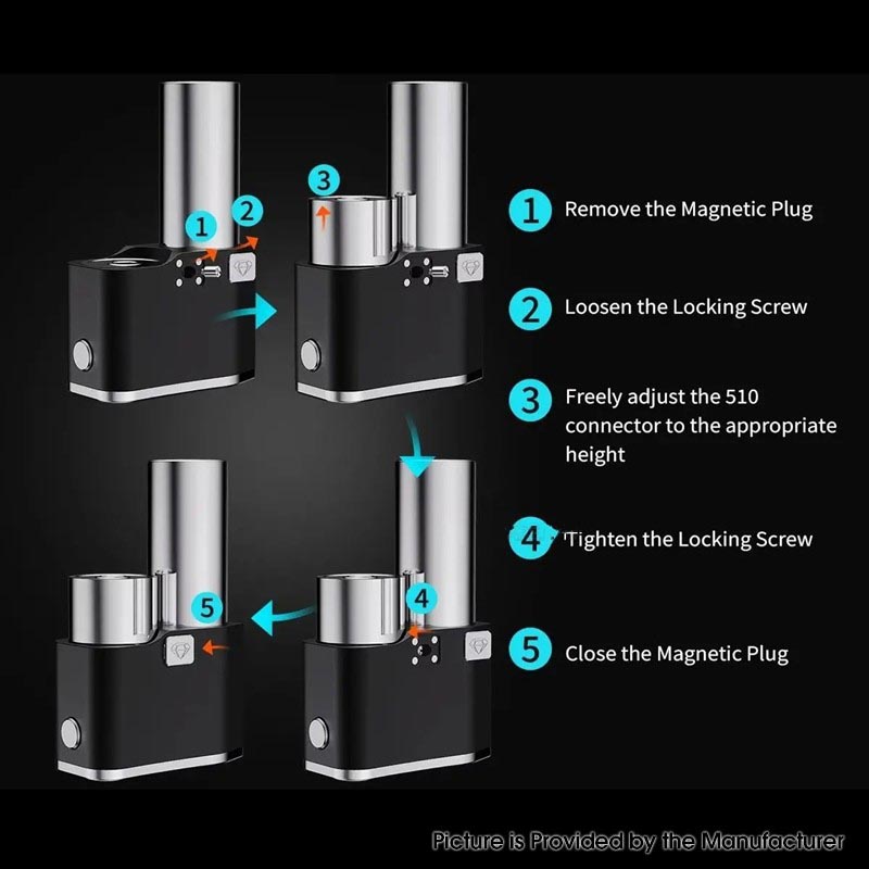 Ambition Mods Emira 60W SBS Mod – Authentic, Single 18650, Real 1-60W VW