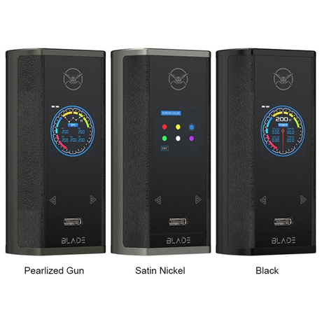 Oumier Blade TC VW Box Mod , VW 5~200W, TC 200~600'F / 100~315'C, 1.3" TFT Screen, 2 x 18650