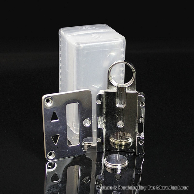 SXK Fire Button + Screen Plate + Button Plate Set for SXK BB 60W / 70W Box Mod Kit - Silver, Stainless Steel (3 PCS)