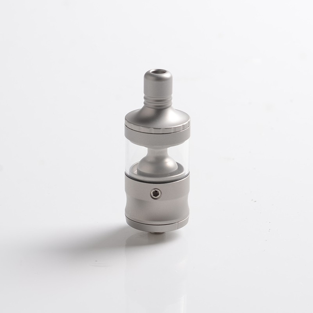 ULTON SHU Style MTL RTA Rebuildable Tank Atomizer - Matte Silver, 4.0ml, 316SS, 23mm Diameter