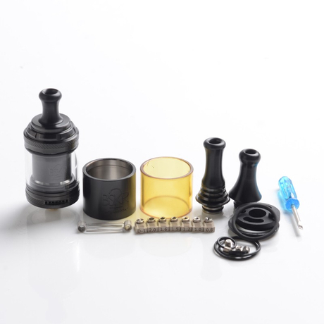 Vandy Vape Berserker Mini V2 MTL RTA Vape Atomizer, 2.0 / 2.5ml, 22mm, Glass / PEI / Metal Tube