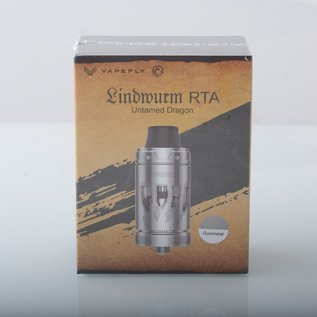 Authentic Vapefly Lindwurm RTA Rebuildable Tank Vape Atomizer MTL / DL Vaping 5ml 25.2mm Diameter