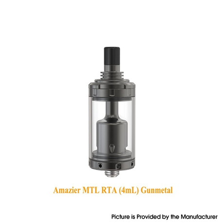 Authentic Ambition Mods Amazier MTL RTA Rebuildable Tank Vape Atomizer 316SS + Glass, 2.0ml/4.0 ml 22mm