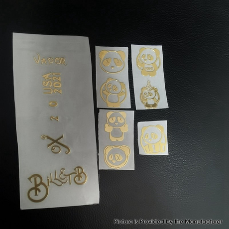 Wick'd  Metal Stickers Set for SXK BB / Billet Box Mod Kit