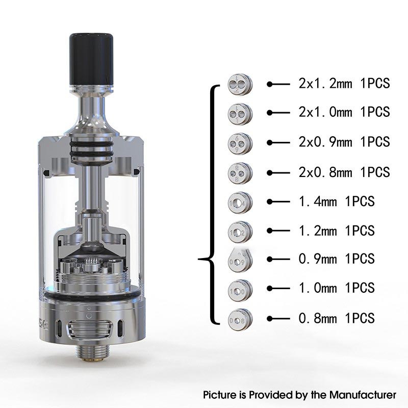 Authentic Auguse V3 RTA Atomizer,4ml,9pcs x Air Pins,22mm