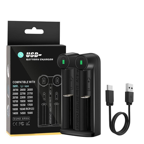 Universal Vape Battery Charger for 18650 21700 26650 18350 - Smart Dual  Slot 3.7V- shareAvape