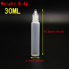 PE Plastic Refillable E-Liquid Bottles Childproof Cap, Vape Juice Storage