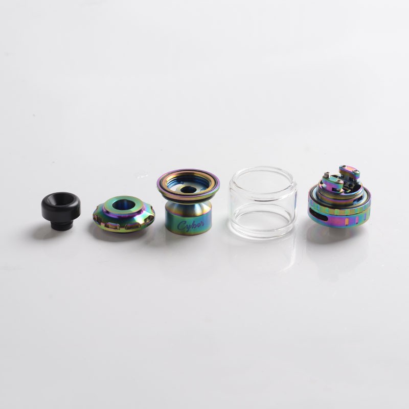 Authing-Gas-Mods-Cyber​​-Rta-Rebuildable-Tank-Vape-Atomizer-Rainbow-and-Side-Inlet-24mm-mimer