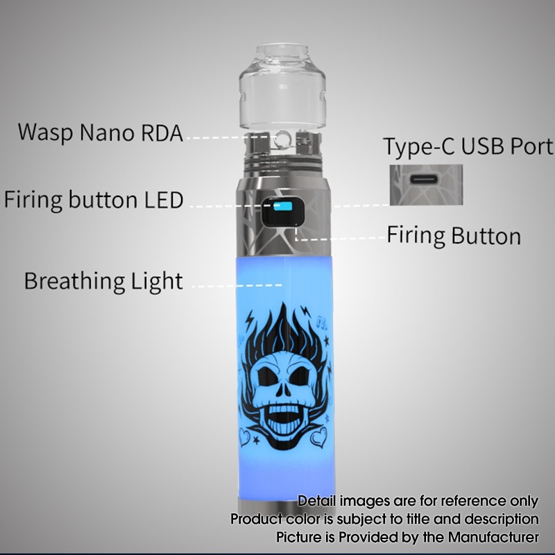 Authentic Oumier Wasp Nano Stick Pod System Mod + Wasp Nano RDA Vape Starter Kit 2000mAh, 22mm Diameter