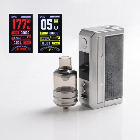 Voopoo Drag 3 177W VW Mod + TPP Tank Kit, 5~177W, 2 x 18650, GENE.FAN 2.0 Chip, 5.5ml, 0.15ohm / 0.2ohm