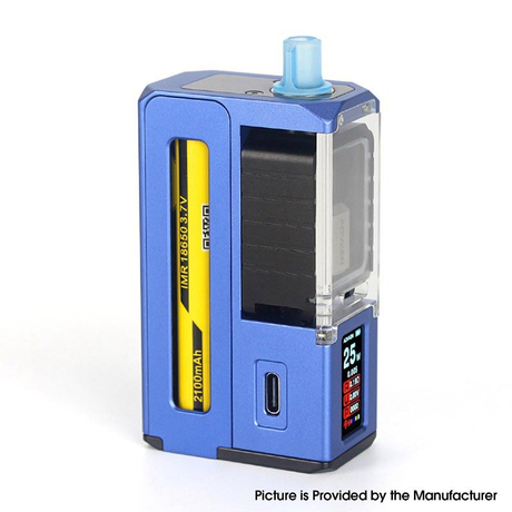 Authentic Advken FOB 80W AIO Boro Box Mod Kit VW 1~80W, 1 x 18650