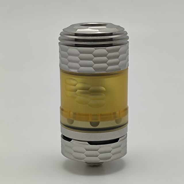 Coppervape Hussar Der Endstil RTA wiederaufbaubarer Tank Vape Atomizer -silver Sätte, 316SS + PEI, 3,0 ml, 22 mm Durchmesser