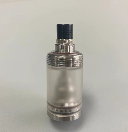 YFTK Melampous Plus Simply Style RTA Rebuildable Tank Vape Atomizer - Silver, MTL Vaping, 316SS, 4.0ml, 22mm
