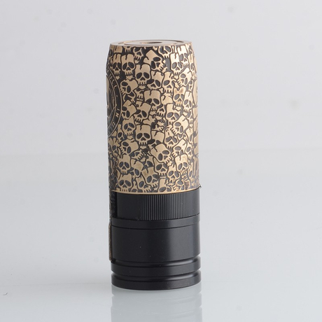 MK2 Special Style Mechanical Mod - Black Gold, Brass, 1 x 18650, Skull Limited Edition