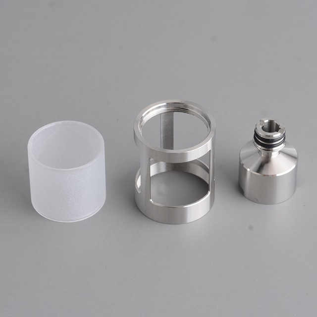 Taifun GT III 2021 GT 3 Style RTA Replacement XS Tank Nano Kit - Silver, 316SS + Glass, 2.8ml