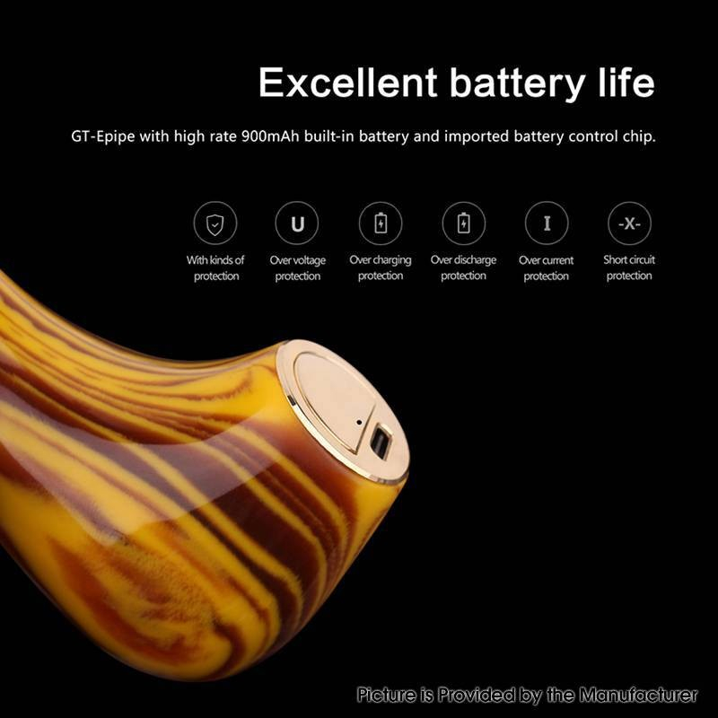 Authentic Kamry GT Epipe Vape Mod Kit - Wood Grain, 900mAh, 2.8ml, 0.5ohm