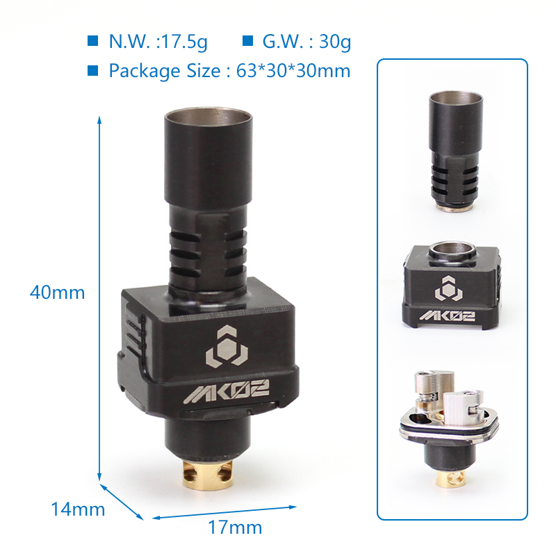 SXK PROtocol ATOM MK-02 RBA Bridge for Boro Devices / Billet / BB Mod Kit  3.5mm + 4.0mm & Reviews - shareAvape