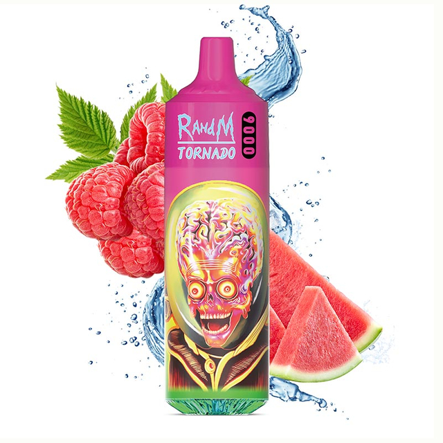 RahdM Tornado 9000 Puffs Disposable Vape, Rechargeable 600mAh Battery, LED Display, 18ml E-Liquid Tank, Adjustable Airflow - Multiple Flavor Options 10 Pack 