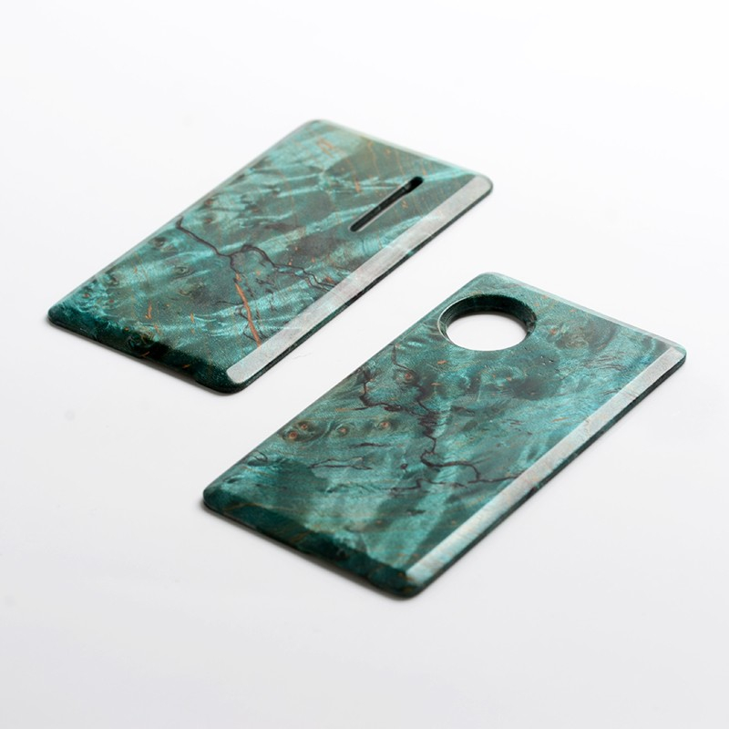SXK Replacement Front + Back Door Panel Plates for dotMod dotAIO Vape Pod System , Stabilized Wood (2 PCS)