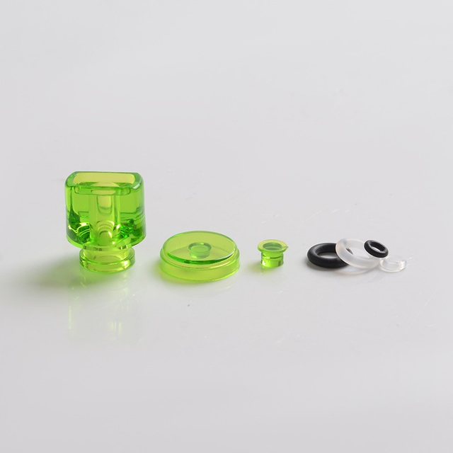 Never Normal Whistle V2 Style 510 Drip Tip + Button + Small Button for dotMod dotAIO Pod, PMMA