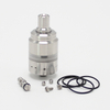 SXK ST Edge RTA Style RTA Rebuildable Vape Atomizer w/ Air Pins Silver 2.0ml, 316SS, Single Coil Configuration, 22mm Dia