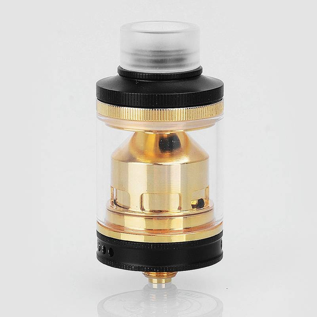 Authentic Wake RTA Rebuildable Tank Vape Atomizer Aluminum + Stainless Steel, 3.3ml, 24mm Diameter