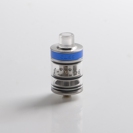 Authentic Auguse Khaos RDTA Rebuildable Dripping Tank Vape Atomizer w/ BF Pin - Black, SS + Glass / PC, 22mm, 2.0ml