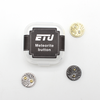 Pulsante meteorite Etu per BB / Billet Mod argenteo+nero+oro 3pcs