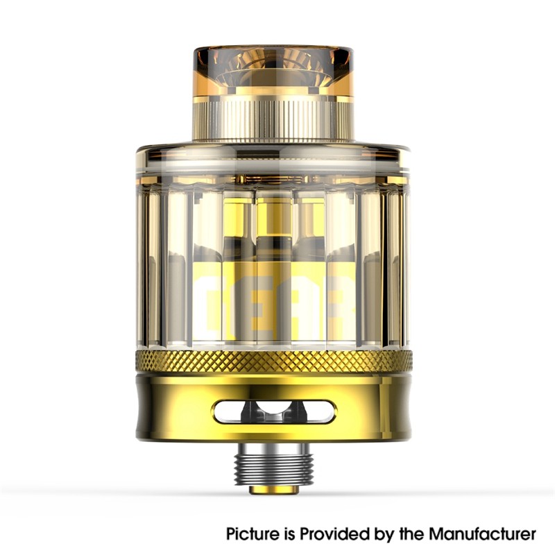 Authentic Wotofo Gear V2 RTA Rebuildable Tank Vape Atomizer 3.5ml, Stainless Steel + PCTG, 24mm Diameter