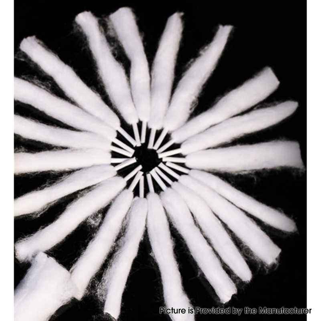 Authentic ThunderHead Creations THC Tauren Elite MTL RTA Replacement Shoelaces Cotton - Single Baby Head, 75mm (25 PCS)