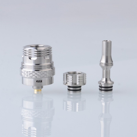 Four One Five 415 Fu-Ma RDA Rebuildable Dripping Vape Atomizer Single Coil, BF Pin, 22mm Diameter