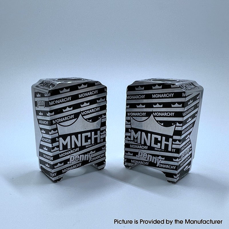 Monarchie x Penny Boro Tank für SXK bb / billet AIO Box Mod Kit - Silber + Schwarz, Aluminiumlegierung