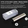 YFTK Atto Style Mechanical Mod with Chip – 18650/18350, Stainless Steel