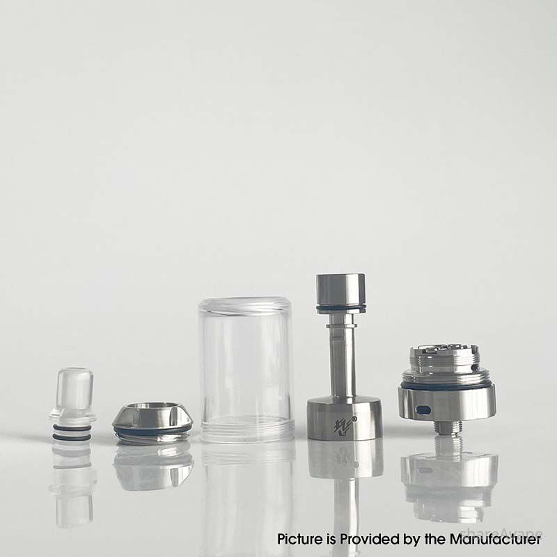 Rekavape BYKA V11 Style MTL RTA 23mm – 5ml Tank with 1.2 / 1.4 / 1.7 Air Pins (Standard Set)
